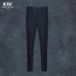 100% Wool Men's Pants Business Black Suit Pants Slim Casual Straight Dress Pants