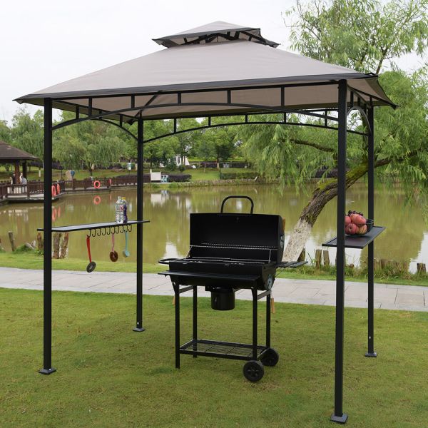 Aluminum Profile Hard Top Pavilion Canopy 0.5 Rotary Metal Roof Gazebo