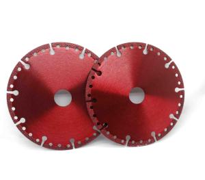 China vacuum brazes metal cutting diamond saw with universal cutting purpose, rescue purpose diamond circular blade factory