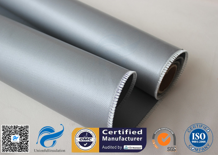 Grey 0.5mm 510g Silicone Coated Fiberglass Fabric For Expansion Joint