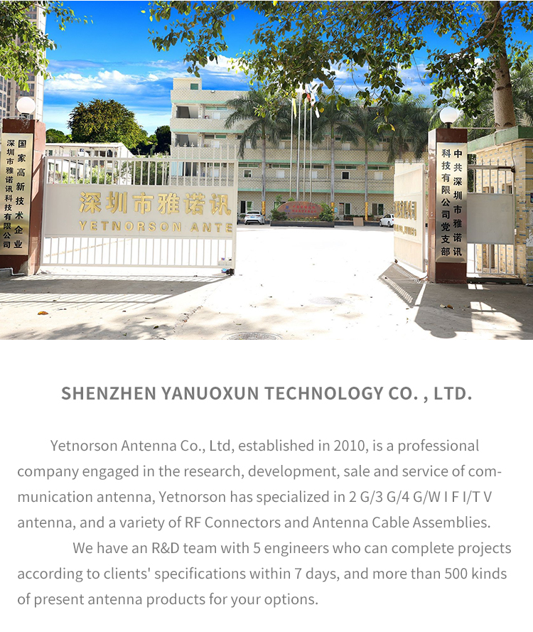 50ohm V.S.W.R 1.5 Rf Cable Helium 433mhz Gsm Directional Lte Omni Antenna with Materials