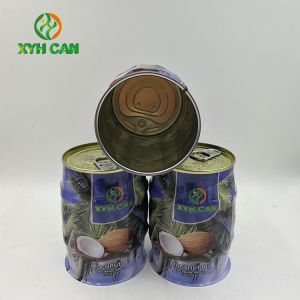 Commercial Empty Coconut Oil Tin Can Round Tin Containers CMYK 4C Printing