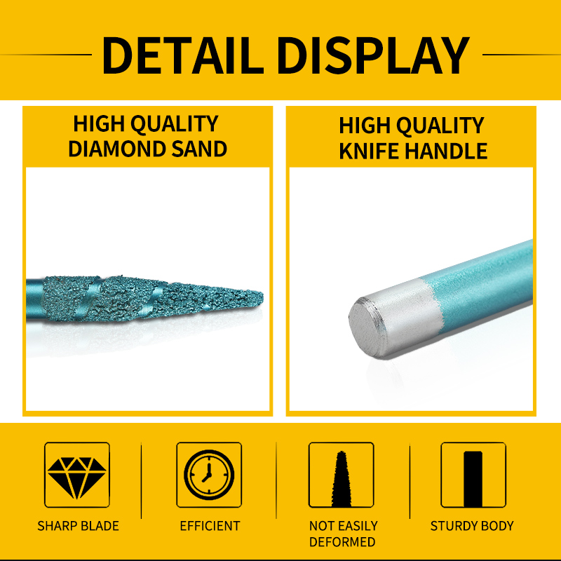 Tombstone Limestone Marble Drill Bit Single Flute Vacuum Diamond Drill Bit For Granite