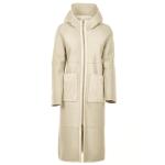Top Quality Real Leather Jacket Lightweight Comfortable Shearling Coat with Hood