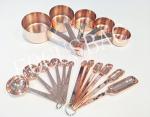 Hot sale Copper Stainless Steel Measuring Cups and Spoons Set wholesale