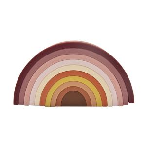 China Non Toxic Montessori Rainbow Stacking Toy Inspires Imagination Creativity factory