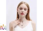 OEM ODM Available Steel Color Double Ring Necklace