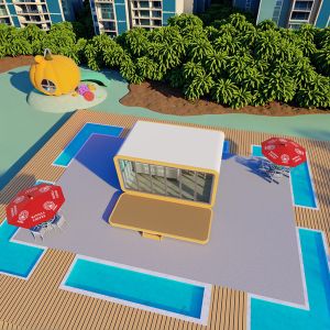 Fuqian Smart Apple Cabin Fast Construted Waterproof Steel Sandwich Panel