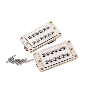 China White Pearl Guitar Pickups Ceramic Electric Guitar Double Coil Humbucker Pickups N9K/B16K Output factory