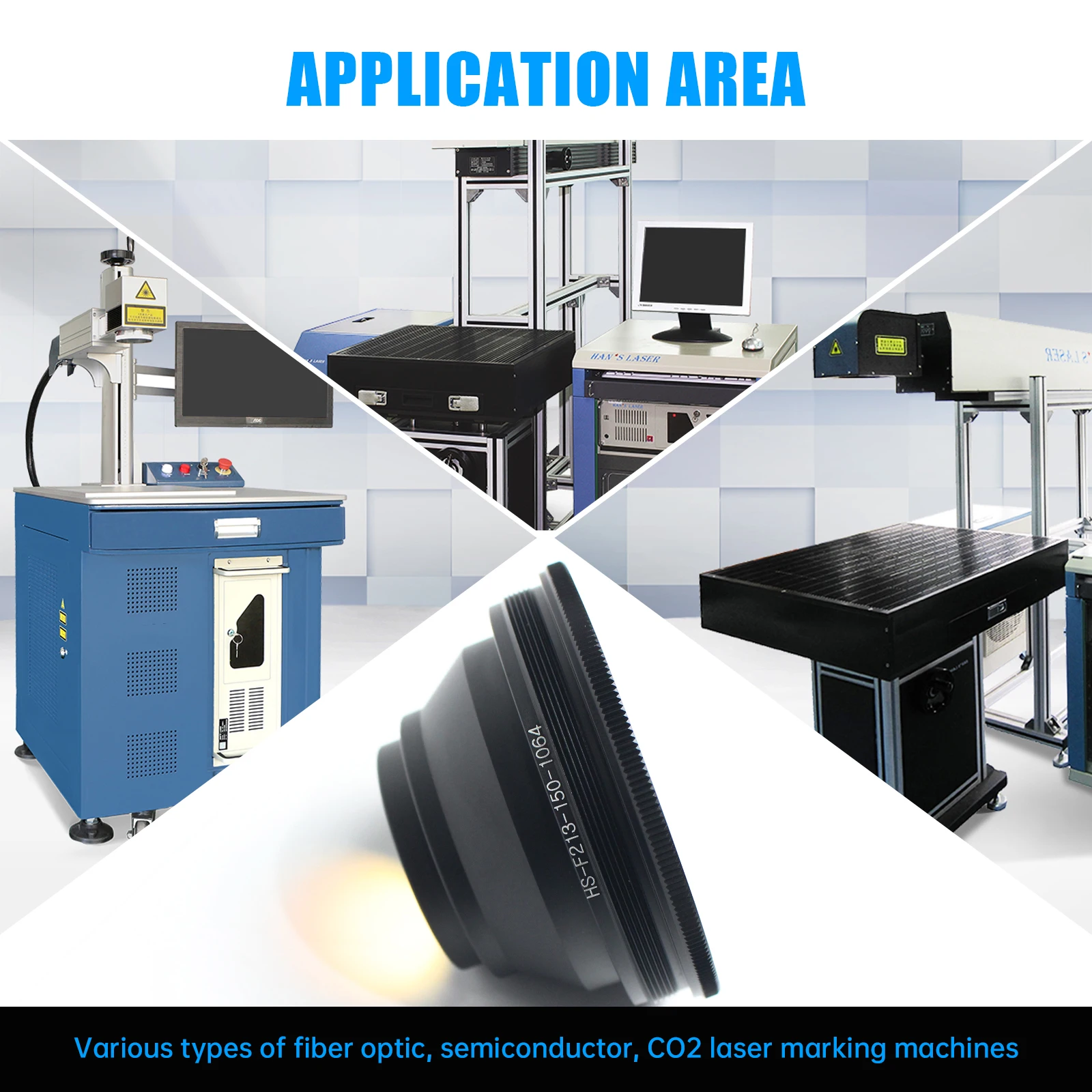 F-Theta Quartz Field Lens 1064nm Laser For YAG Fiber Laser Galvo System