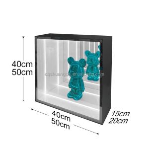 Custom Abyss Mirror Infinite Magic Mirror Display Cabinet for Commercial Store