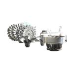 Stainless Steel Runner Material Pelton Hydro Turbine for 2150kW Capacity and