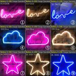 90 Styles LED Neon Night Light Sign Wall Art Sign Night Lamp Xmas Birthday Gift
