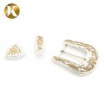 Popular 2 Color Decorative Belt Buckle Metal Durable Zinc Alloy Material