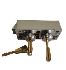 China UL Listed JZ-01 Dual Copper Key Locks For Safe Deposit Box And Cabinet factory