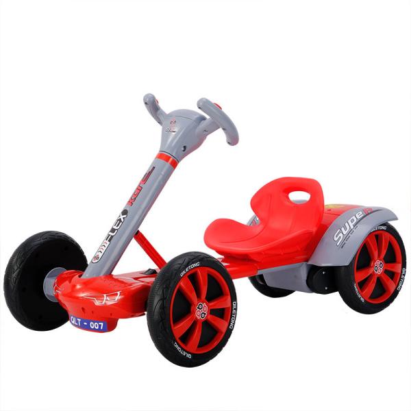 Battery-Powered Children's Electric Go-Kart with Music and Lights Carbon Fiber