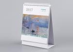 Artistic Kraft Paper Office Desk Calendar Eco Friendly Material For New Year
