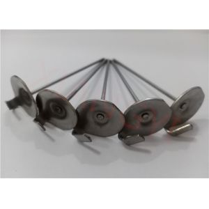 China 4 ½&quot; X 14 Gauge Stainless Steel Lacing Anchors For Removable Insulation Pads factory