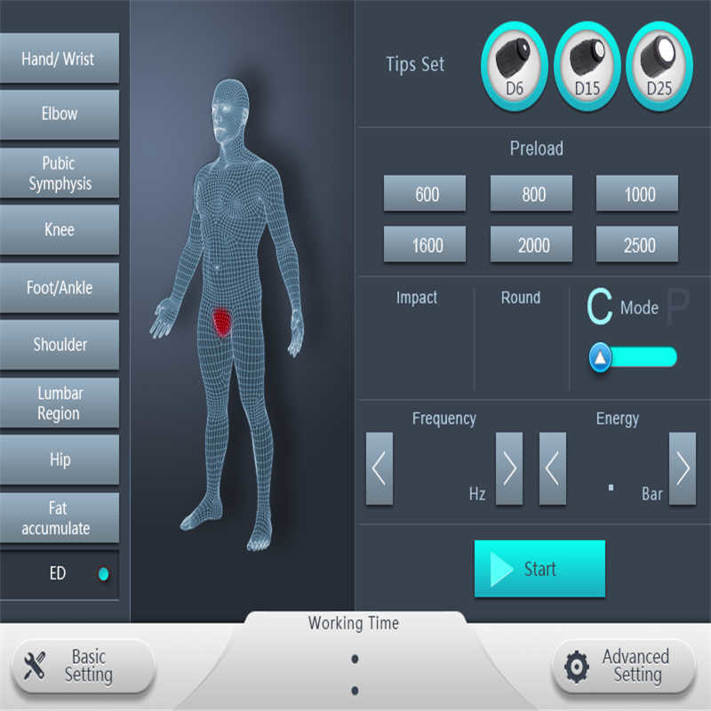 Dual Wave Air Pressure Therapy Machine Shockwave Cellulite