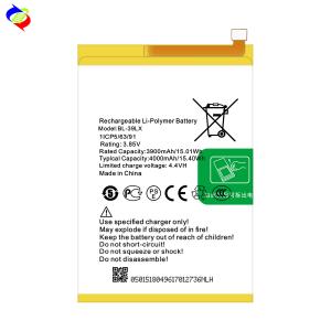 China Infinix S5 Battery 4000mAh BL-39LX X652 Double IC Protection Rechargeable Batteries factory