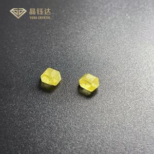 China 2ct 2.5ct 3ct Fancy Yellow Lab Grown Colored Diamonds VVS VS factory