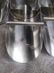 316 stainless steel square rectangular flat food feed scoop powder pharma scoop