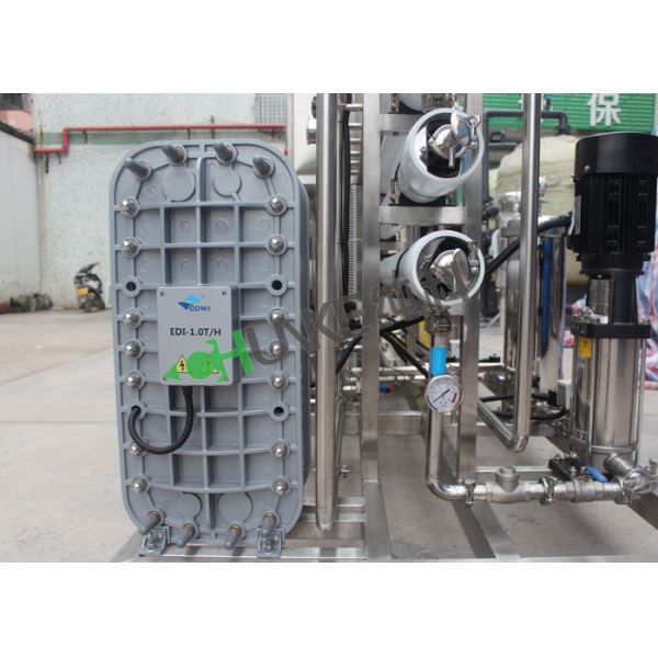 Two Stage RO System For Dialysis 1TPH High Quality For Pure Water Use In Pharmacy With EDI Machine
