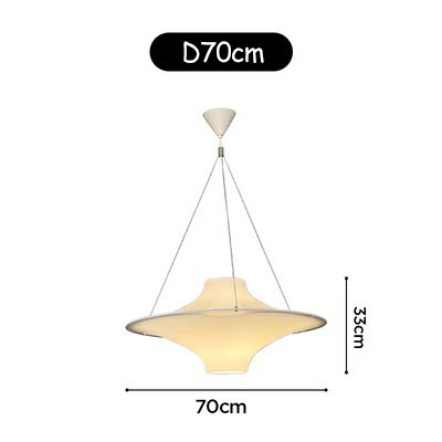 Italian Cream Style LED Pendant Light Designer Dining Simple Acrylic Flying Saucer Replic Lamp(WH-AP-596)
