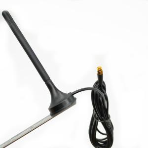 China Black Magnetic Base Antenna 800 - 2700MHz Frequency With 3M Extension Cable factory
