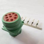 Green OBD Port J1939 Extension Cable Durable 16 18AWG Solid Pins
