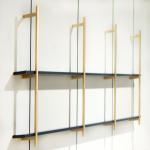 Gold Aluminum Wall Shelf