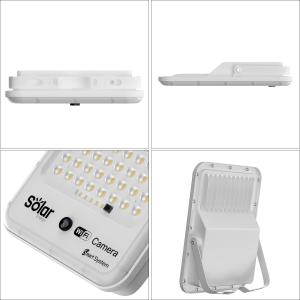 China IP66 Solar CCTV Light White 2500lm 2 Years Warranty factory