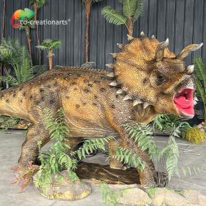 China Simulation Life Size Animatronic Triceratops For Jurassic Park factory