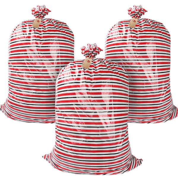 China OEM ODM LDPE Christmas Santa Sacks For Gift Wrapping factory