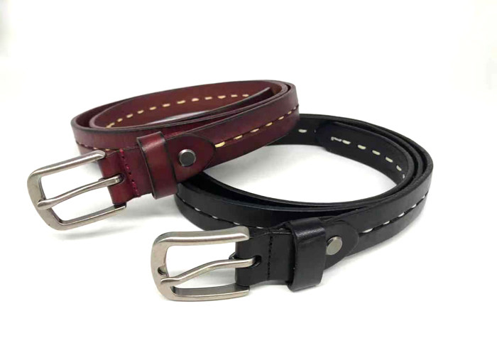 Pin Clasp Retro Cowhide Womens Genuine Leather Belt