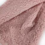 Pink Polyester Sherpa Fleece Fabric 445 Gsm Winter Warm Thick Blanket
