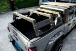 Silver and Black Carbon Steel 4x4 Offroad Auto Part Bed Rack System for Ford
