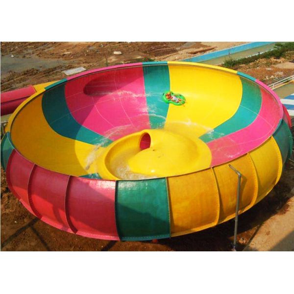 Mix Color Fiberglass Water Slide For Swimming Pool Custom Made