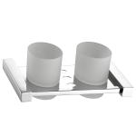 OEM ODM Bathroom Tumbler Holders Wall Mounted Double Toothbrush Holder