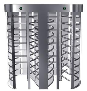 China Indoor One-way Direction Full Height Turnstile with Stainless Steel Tube for Bus Station factory