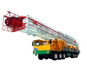 China diesel engine Depth 2000 Meter Truck Mounted Drilling Rig factory