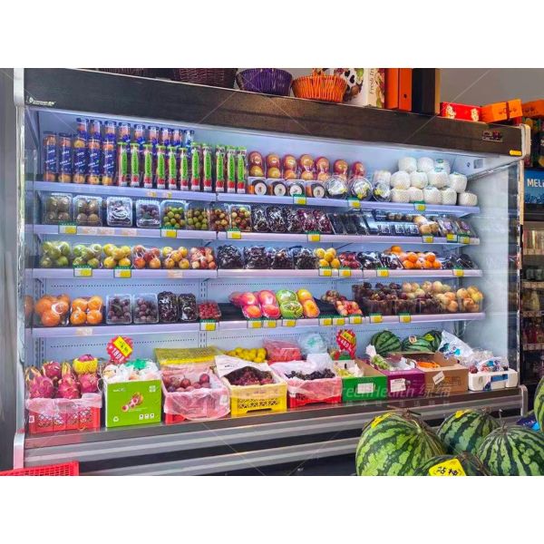 Split Compressor Juice Fruit Air Cooler Beverage Display Refrigerator