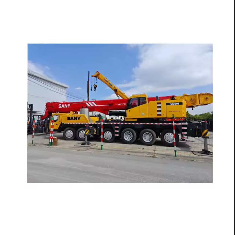 China Famous Brand Original 100 Ton Used Sany Stc1000 Truck Crane Second Hand Hydraulic Mobile Cranes In Good Condition