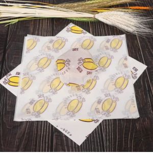 China 29.5x28 Hamburger Packaging Bags Greaseproof Paper custom Logo pattern on sale
