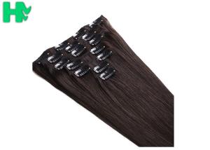 China Long Synthetic Clip In Hair Extensions factory