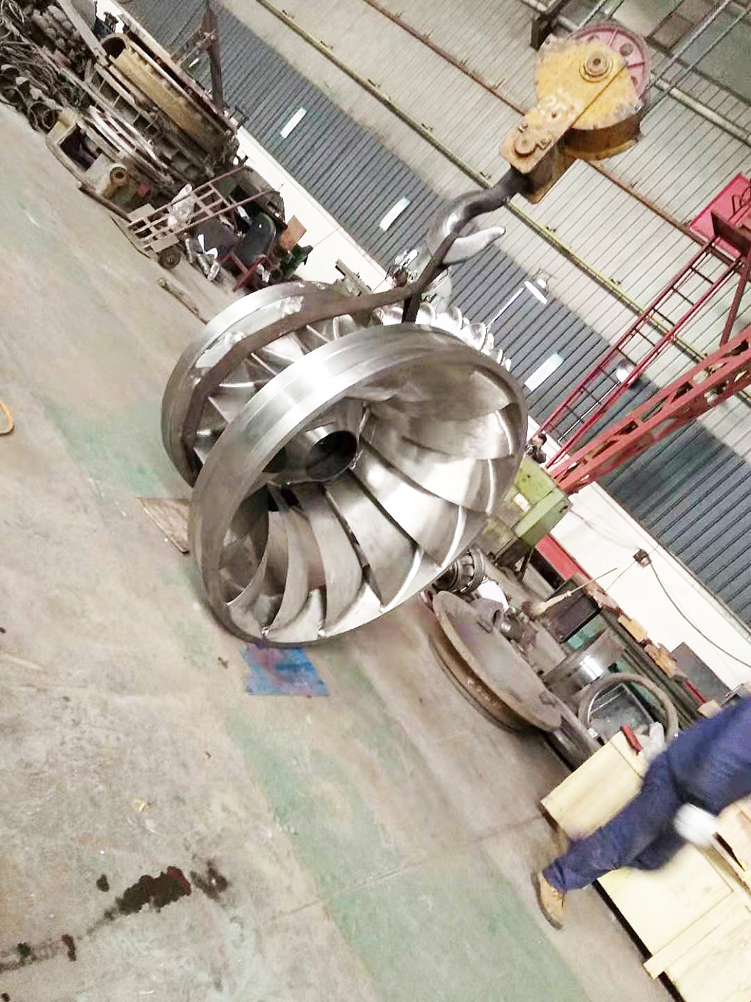 450-1000 RPM Hydroturbine Generator for Various Water Heads Steel / Stainless Steel Hydro Power Unit