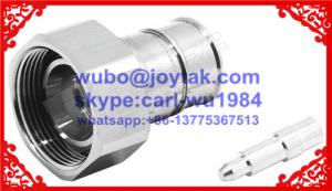 China 4.3-10 connector male straight for 1/2 superflex cable solder type european type Tri-alloy body PIM ≤-160dBC factory