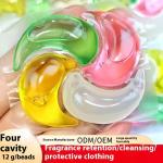 Wholesale Four-Cavity 12g Long-Lasting Fragrance Gel Shape Laundry Pods
