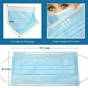 China Breathable Disposable Protective Face Mask , 3 Ply Non Woven Face Mask factory