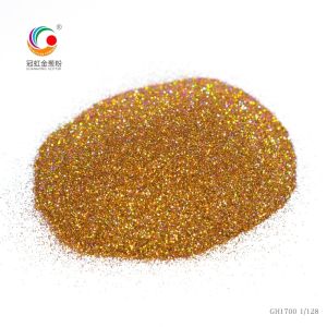 PET Bulk Holographic Glitter Brown Plum Laser Quadrangular Prismatic Shape